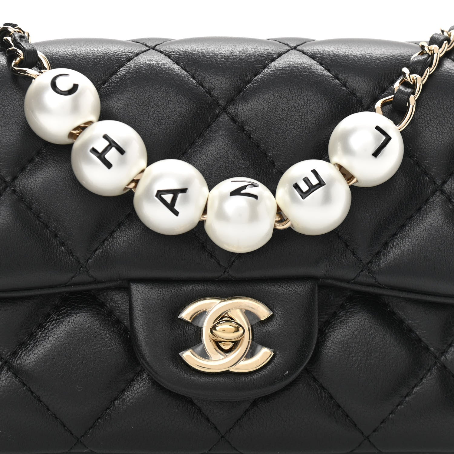 Chanel Lambskin Quilted Mini My Precious Flap Black 8 of 12