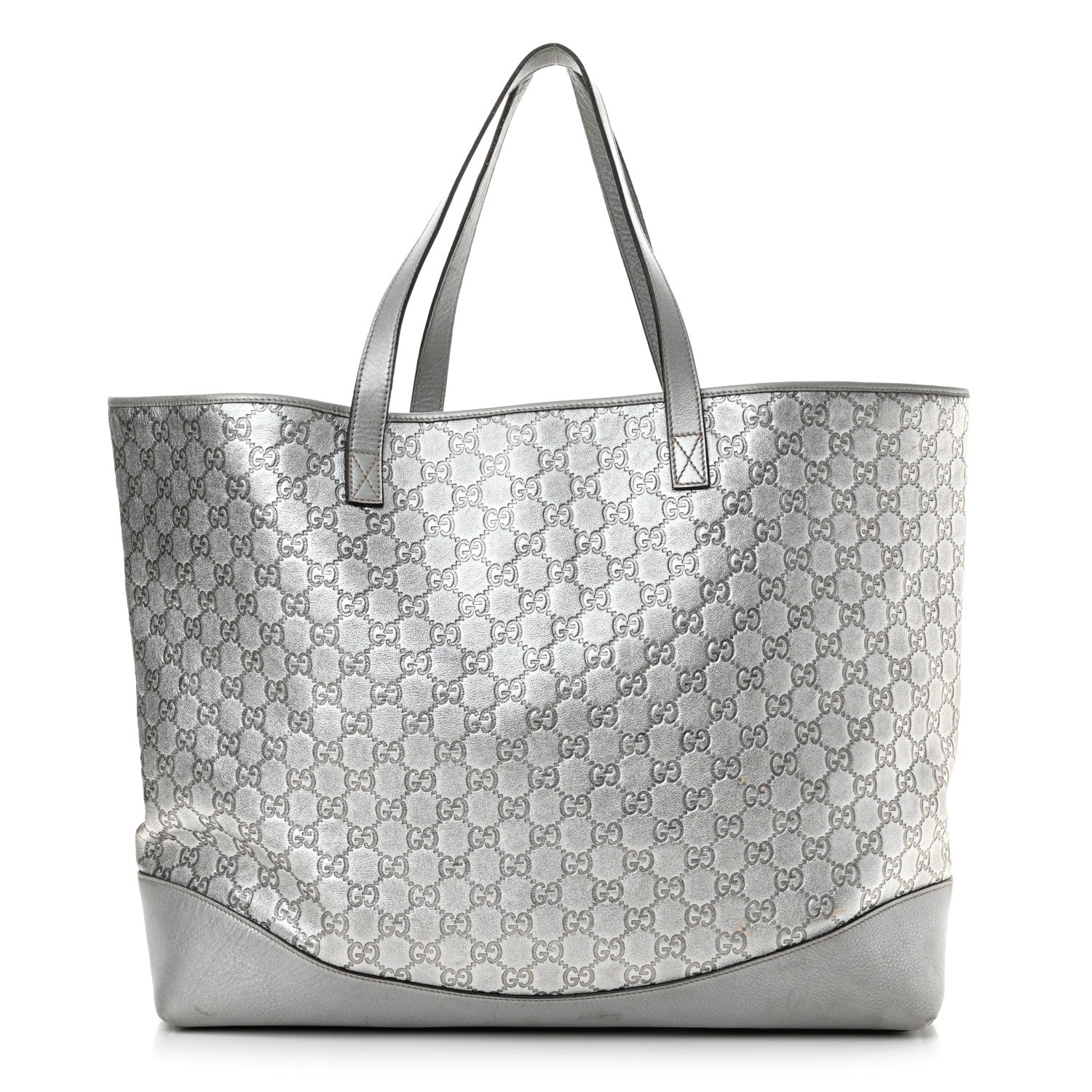 Gucci Guccissima Large Tote Silver 1 of 21