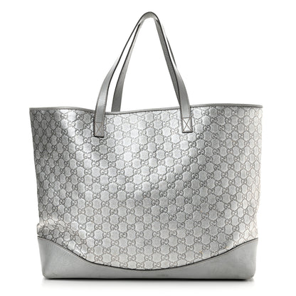 Gucci Guccissima Large Tote Silver 1 of 21