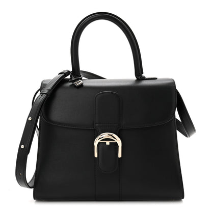 Delvaux Box Calfskin MM Brillant Satchel Black 1 of 11