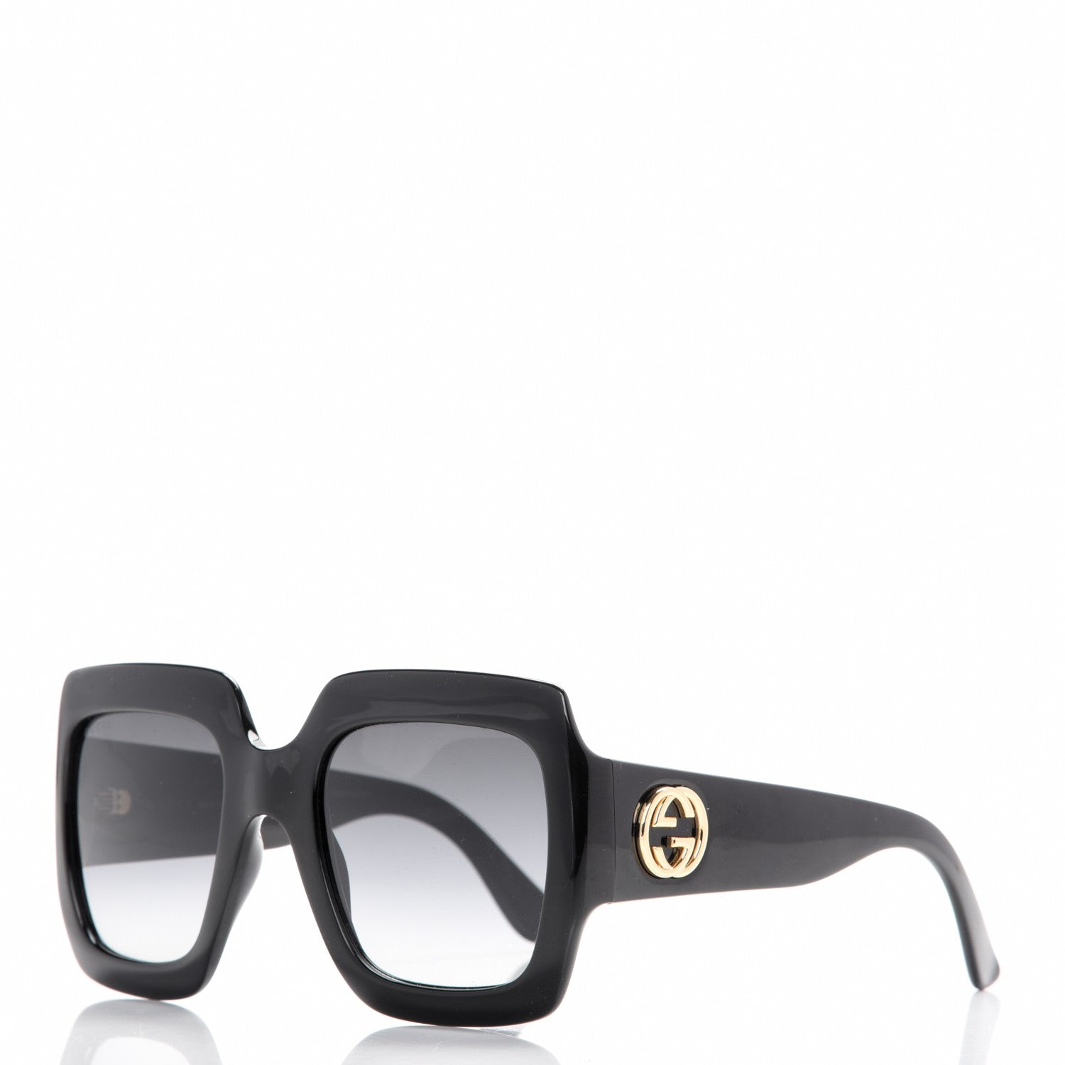 Gucci Acetate Square Frame Sunglasses GG0053S Black 1 of 6
