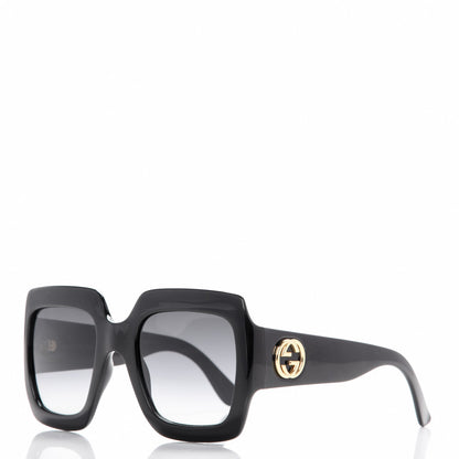 Gucci Acetate Square Frame Sunglasses GG0053S Black 1 of 6
