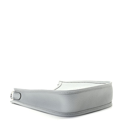 Hermes Taurillon Clemence Amazone Evelyne TPM Bleu Pale Etain 3 of 6