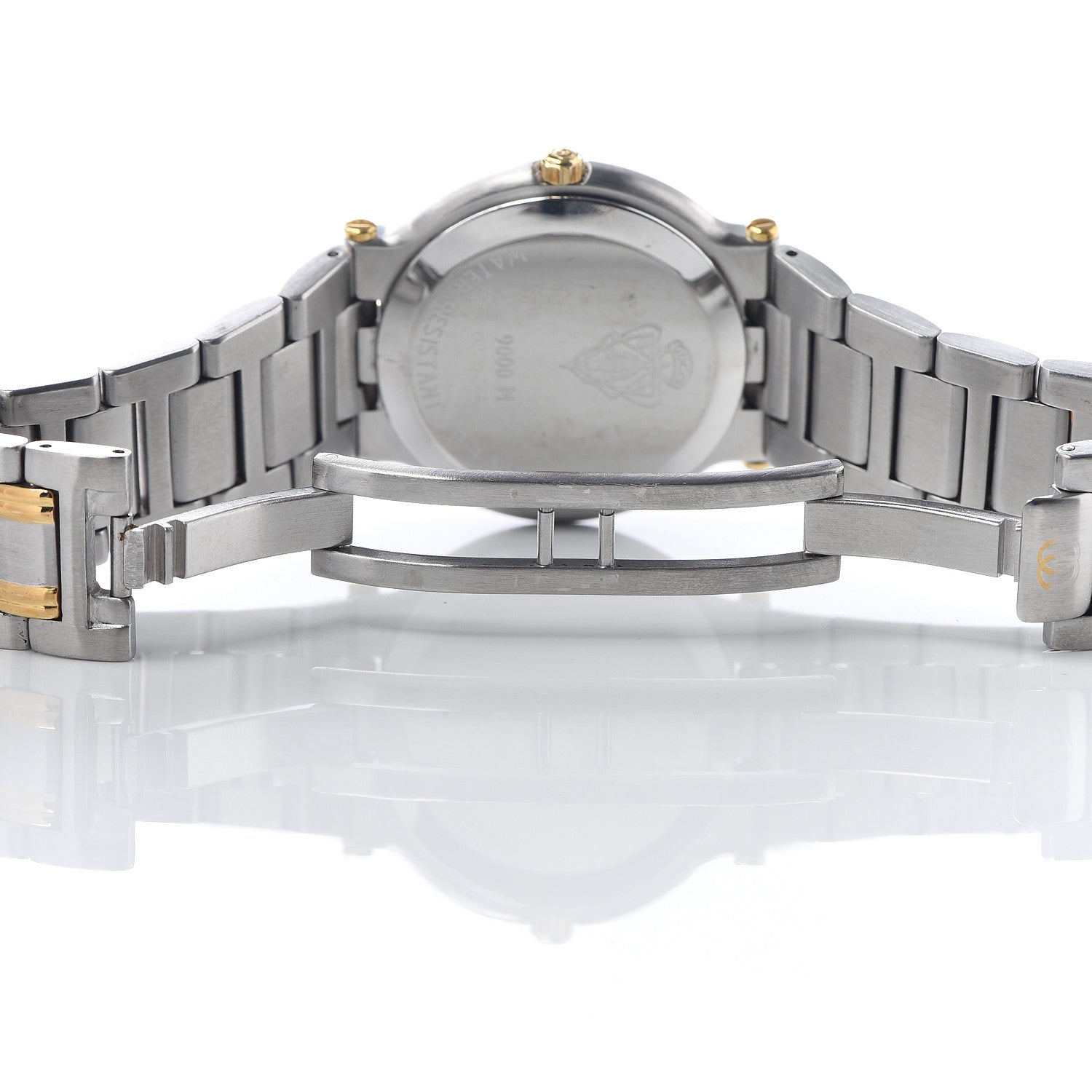 Gucci Stainless Steel Diamond Bezel 32mm 9000M Quartz Watch Black 6 of 6