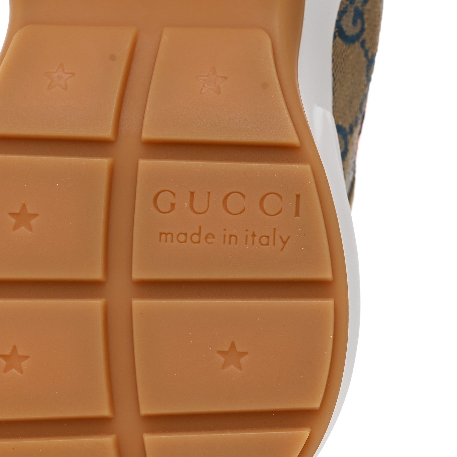 Gucci Monogram Multicolor Demetra Womens Rhyton Sneakers 36.5 Yellow Blue Great White Tabasco 7 of 8
