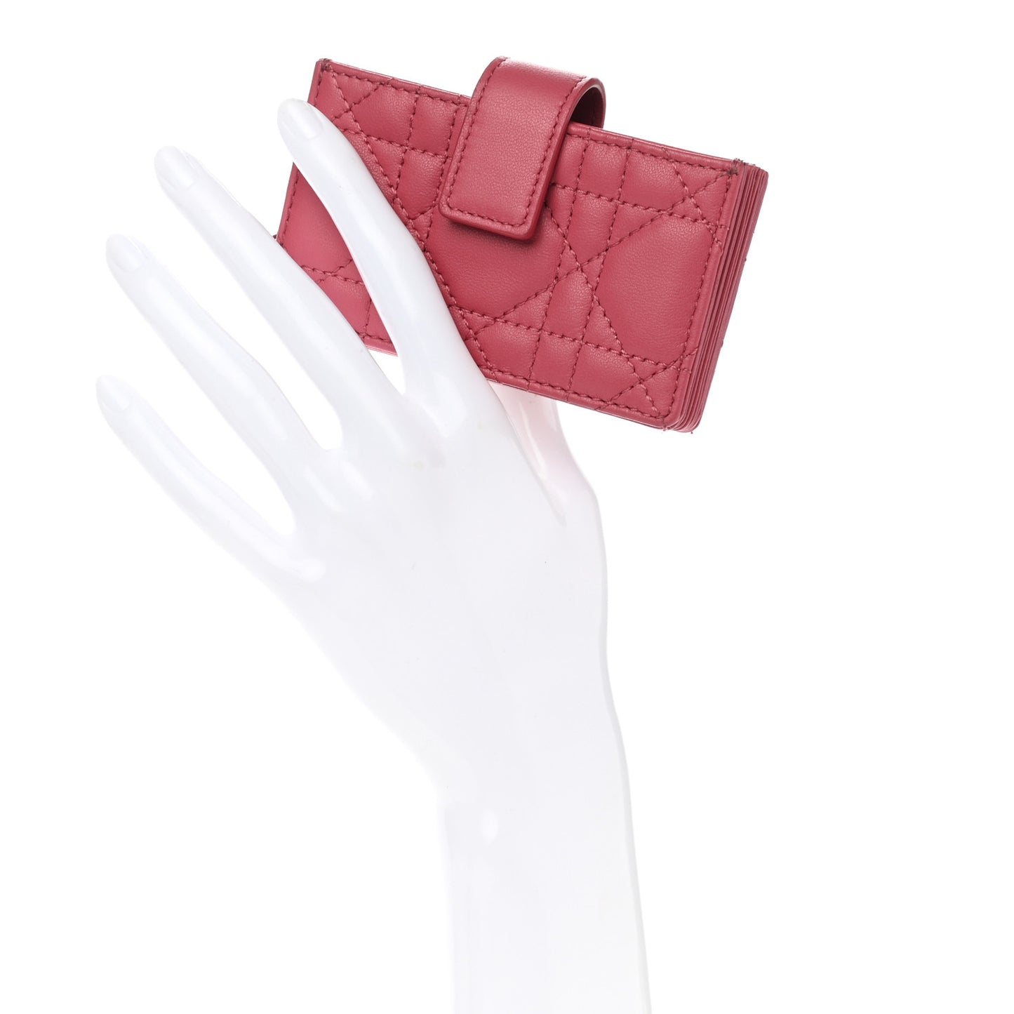 Lambskin Cannage Lady Dior 5-Gusset Card Holder
