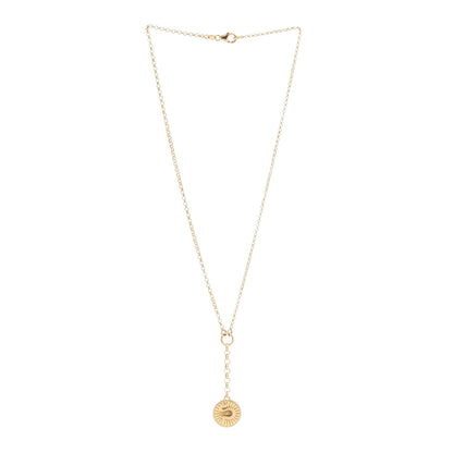 Foundrae 18K Yellow Gold Diamond Wholeness Small Mixed Belcher Chain Necklace 3 of 6
