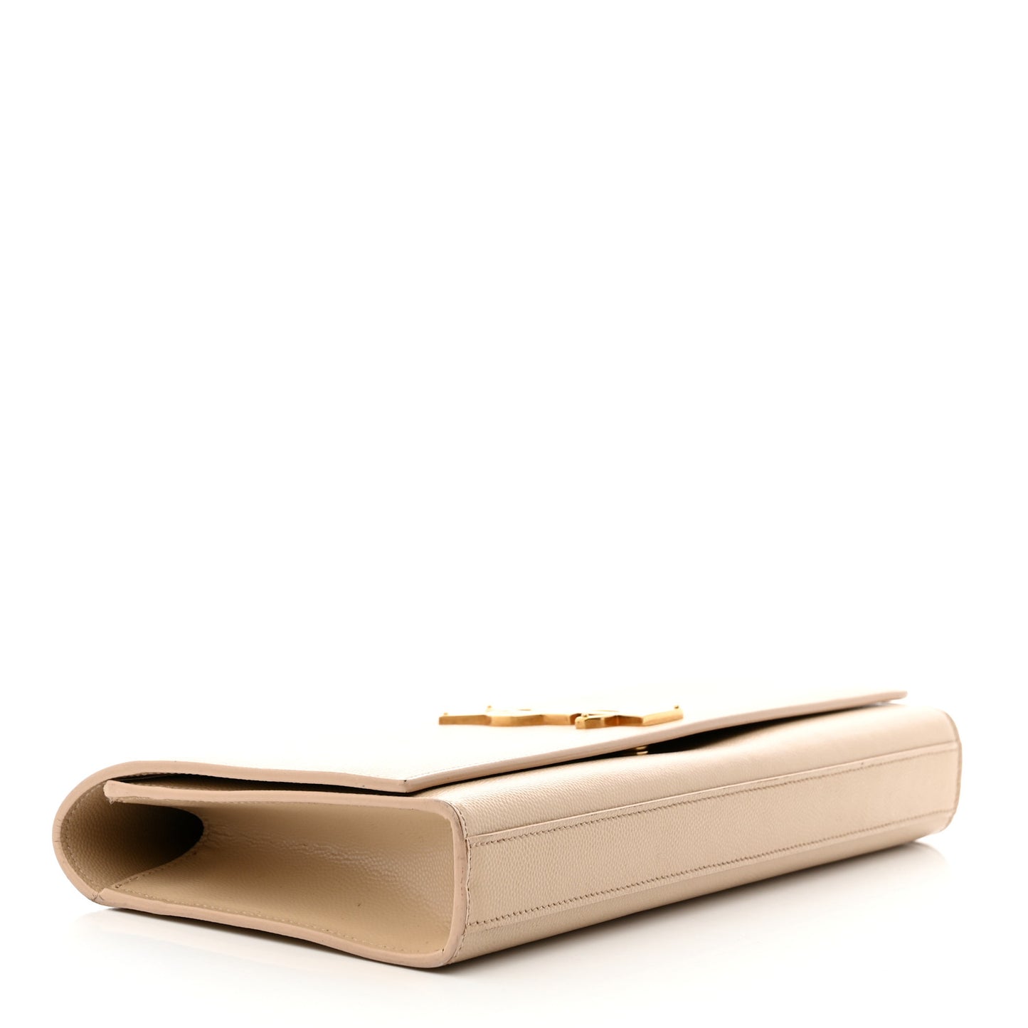 Grain De Poudre Classic Monogram Cassandre Clutch Nude Powder
