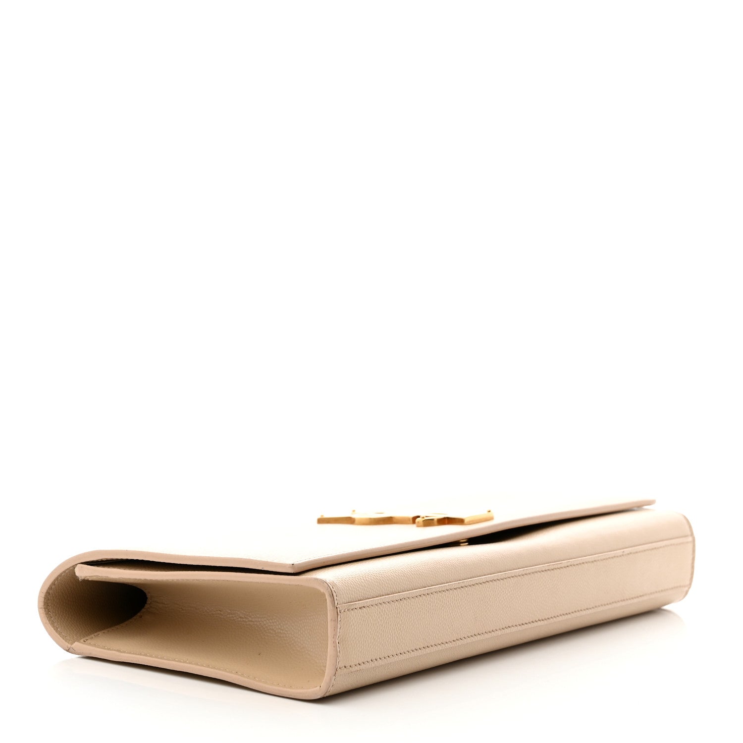 Saint Laurent Grain De Poudre Classic Monogram Cassandre Clutch Nude Powder 4 of 10
