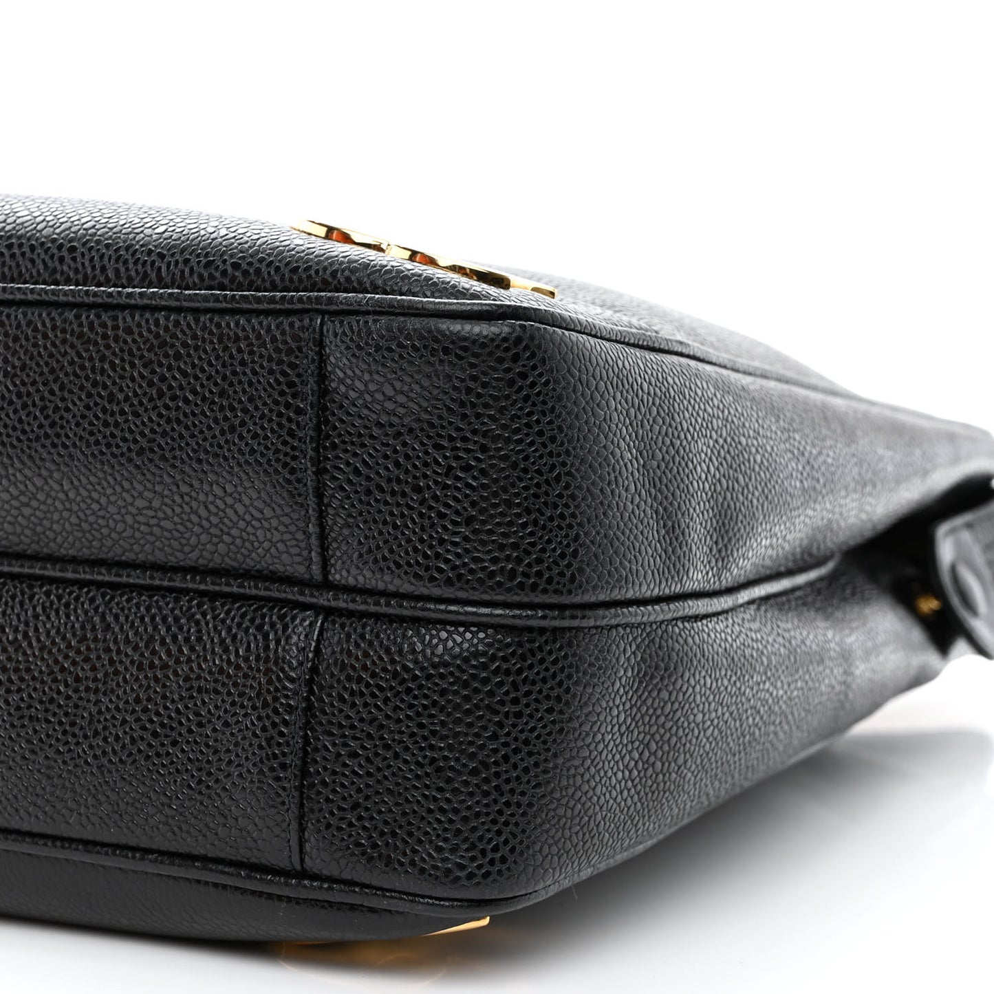 Caviar CC Shoulder Bag Black