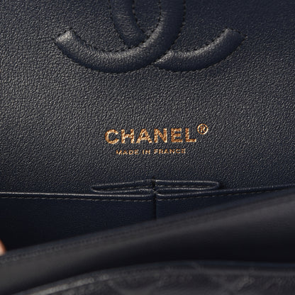 Chanel Caviar Quilted Medium Double Flap Navy 6 of 11