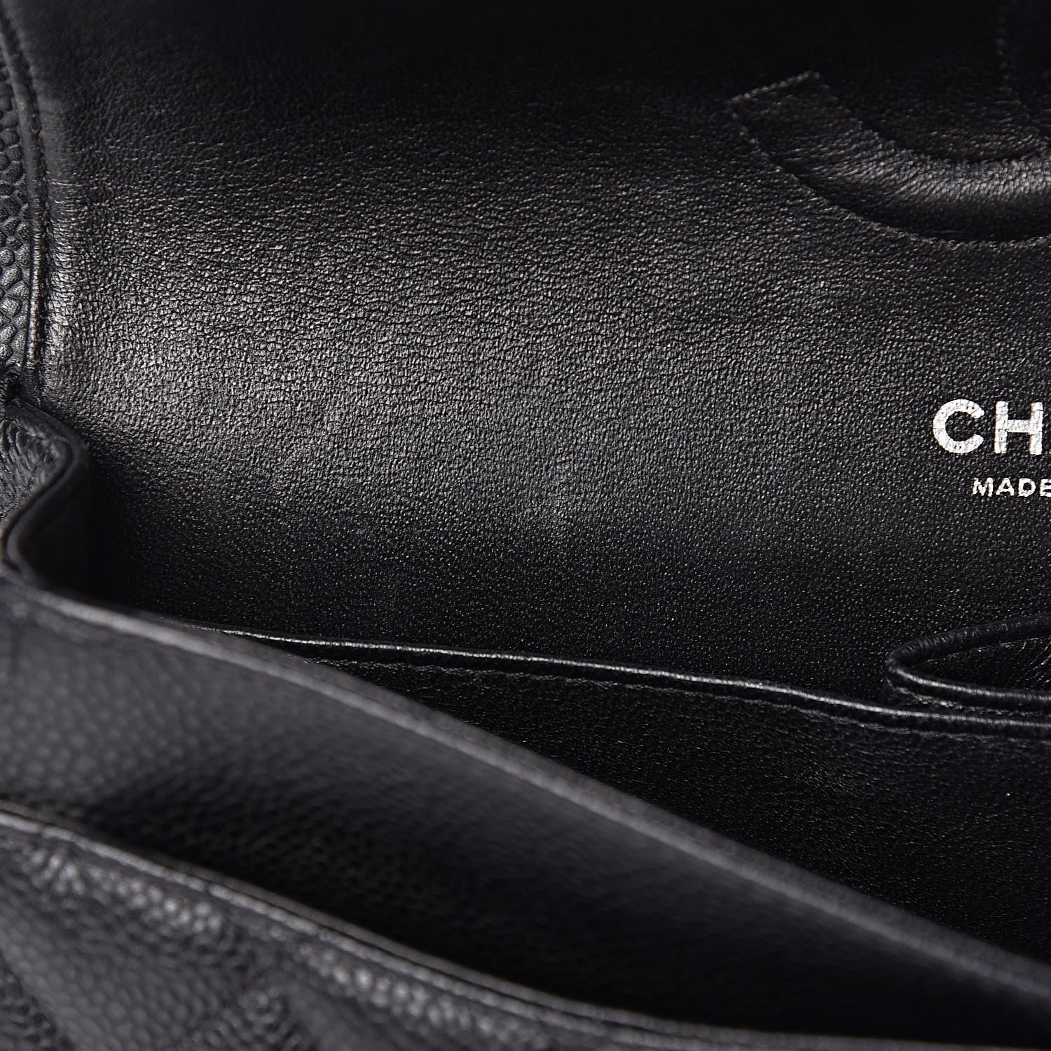 Chanel Caviar Quilted Medium Double Flap Black 11 of 15