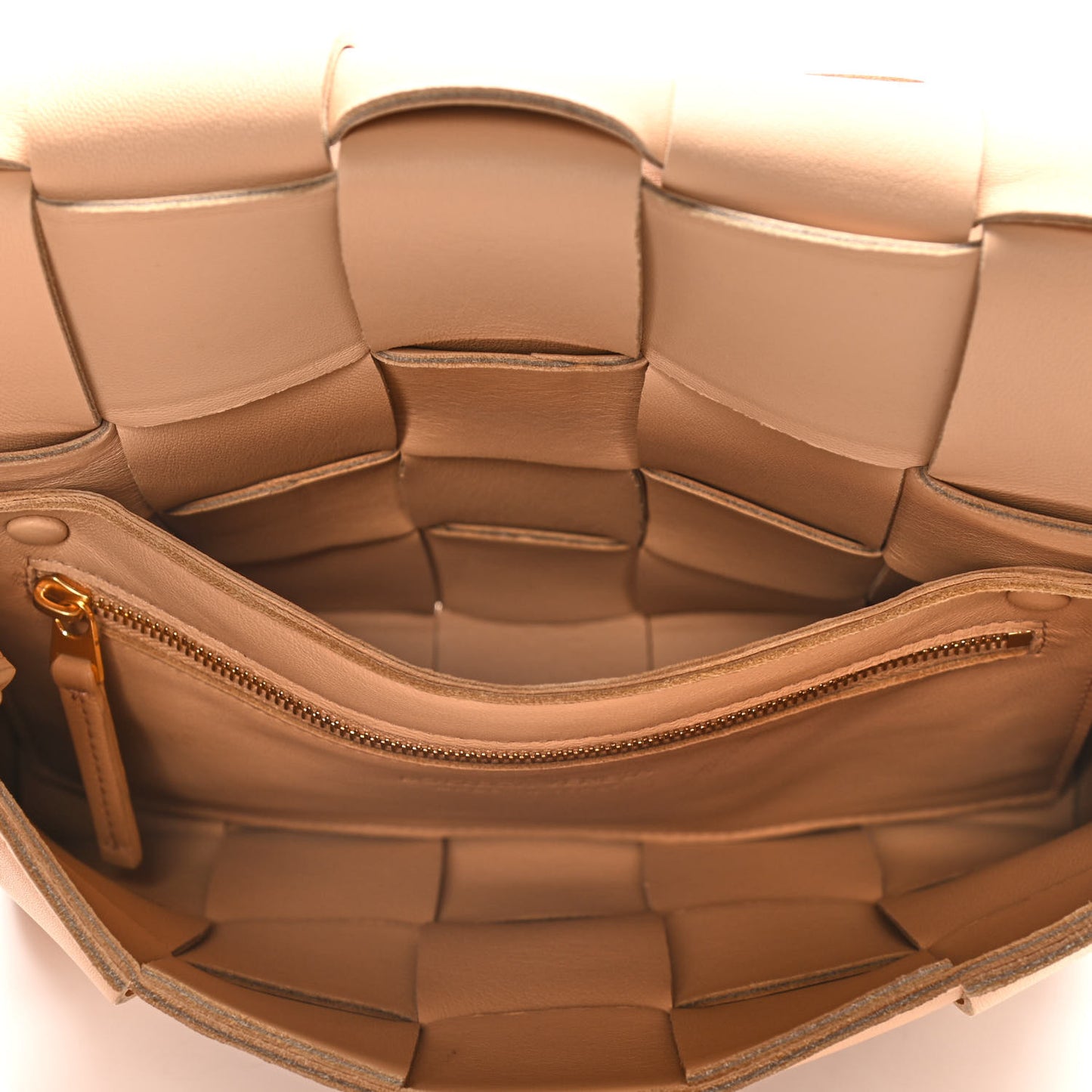 Nappa Maxi Intreccio Cassette Bag Ice Cream