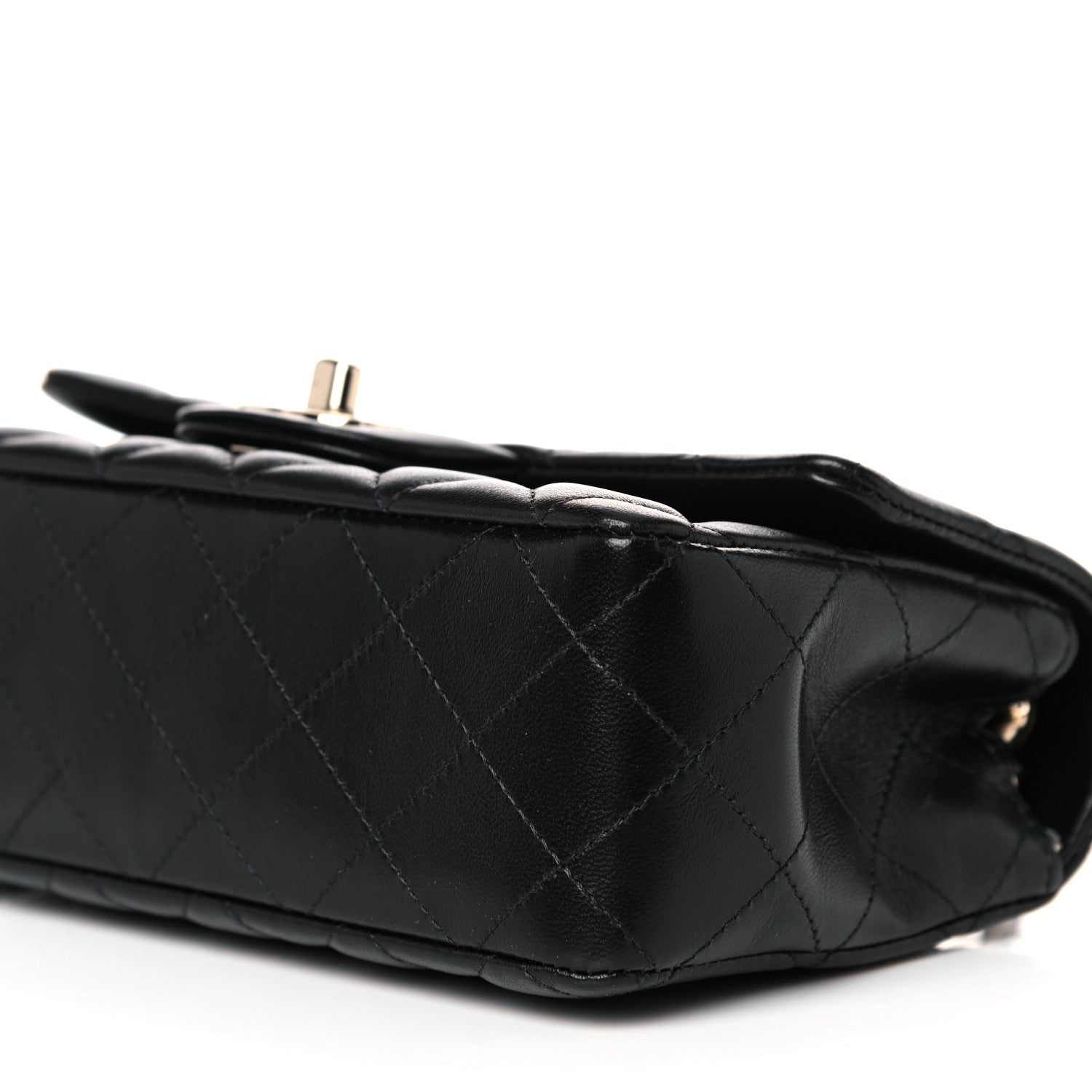 Chanel Lambskin Quilted Mini Rectangular Flap Black 8 of 10