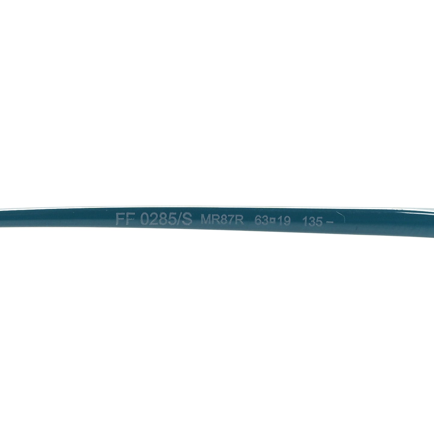 Metal F is Fendi Printed Run Away Round Frame Sunglasses FF 0285/S Blue