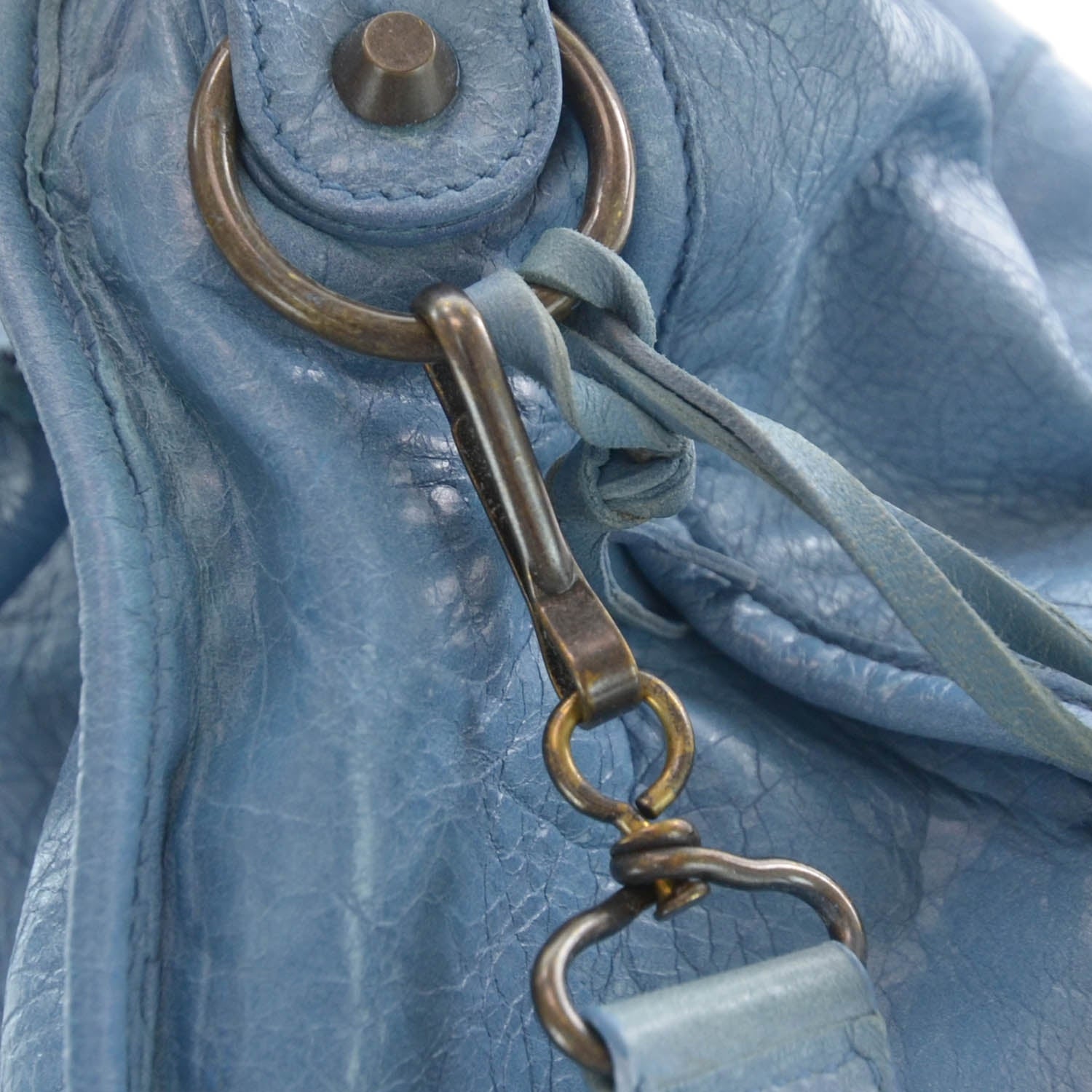 Balenciaga Agneau City Bleu 10 of 20