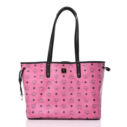 MCM Visetos Medium Reversible Liz Shopper Tote Pink 3 of 20