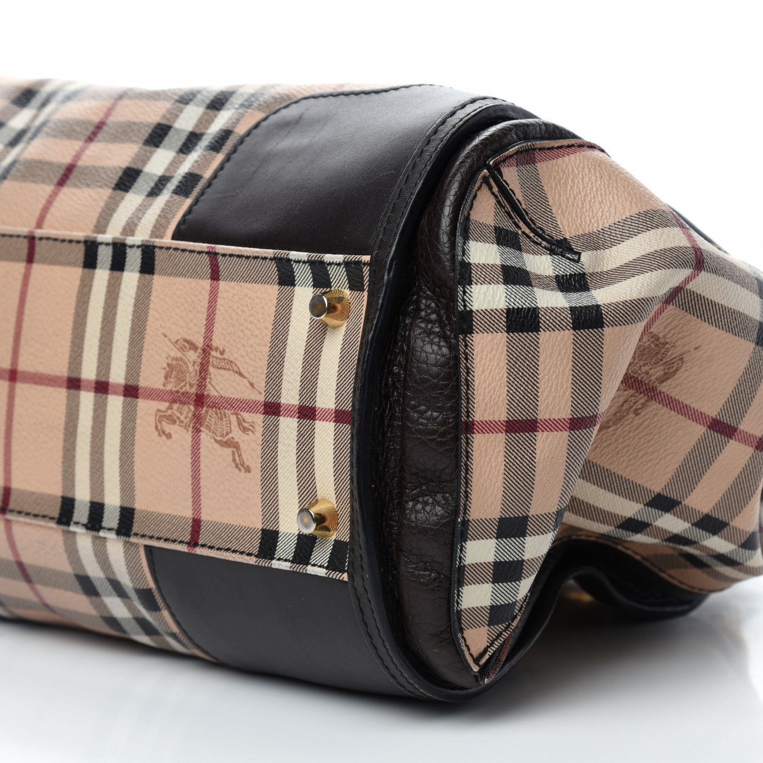 Burberry Haymarket Check Medium Gladstone Chocolate 10 of 10
