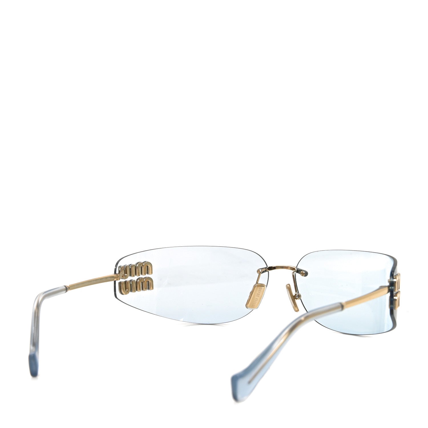 Miu Miu Metal Aube Sunglasses SMUA51 Blue 4 of 7