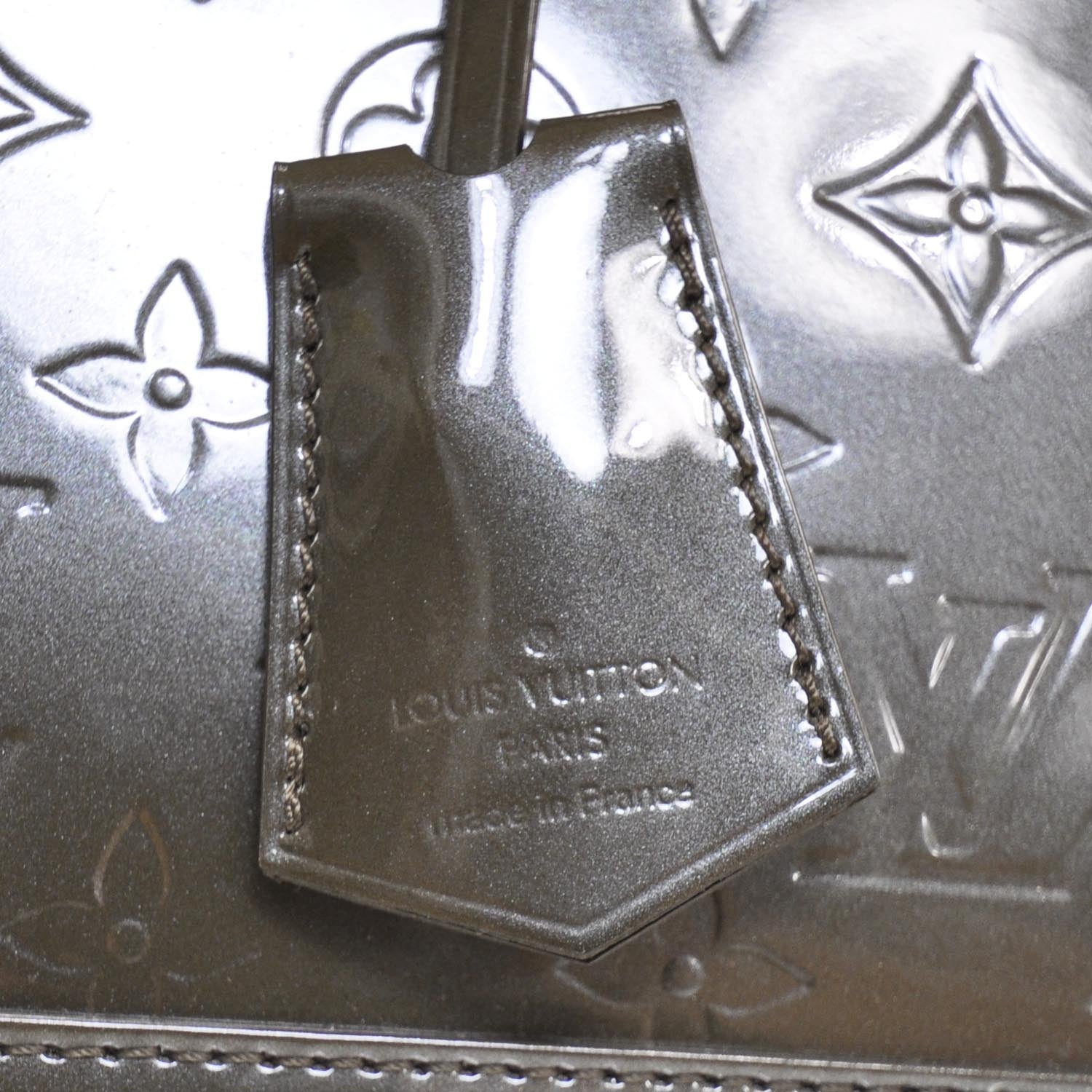 Louis Vuitton Vernis Alma MM Vert Bronze 8 of 9