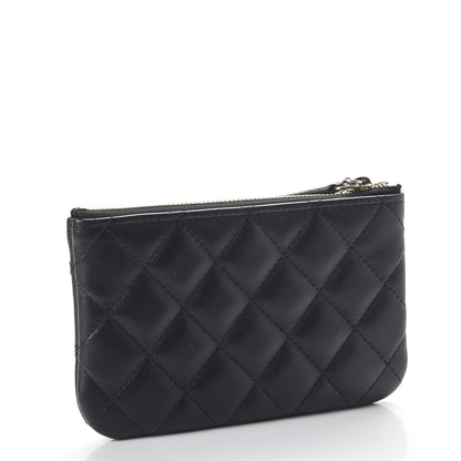 Chanel Lambskin Quilted Small Casino Cosmetic Case Black 3 of 7