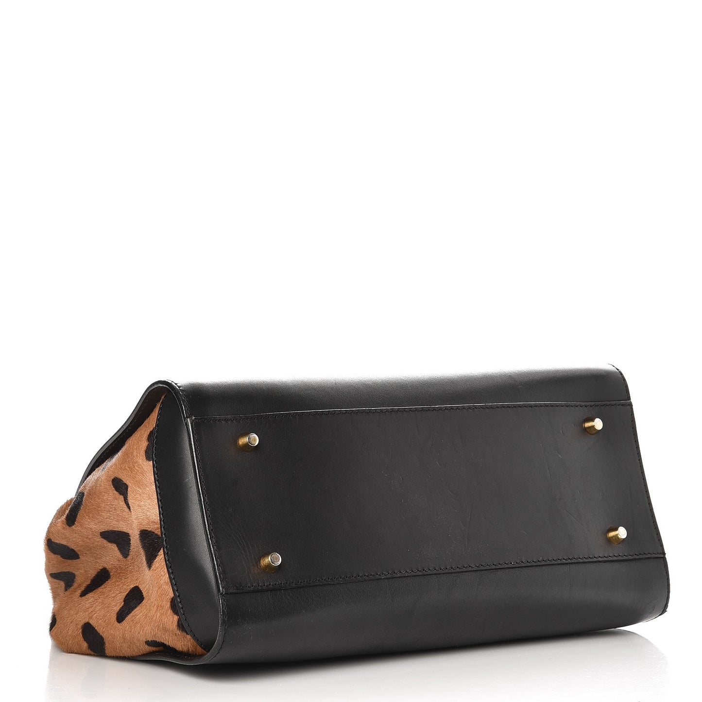 Prorsum Calfskin Calf Hair Small Dinton Satchel Black