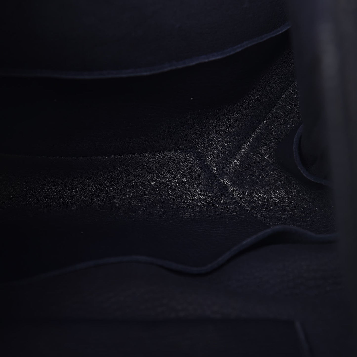 Cervo Deerskin Shopper Tote Navy