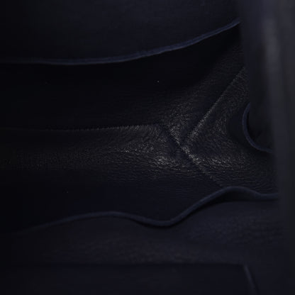 Prada Cervo Deerskin Shopper Tote Navy 10 of 16