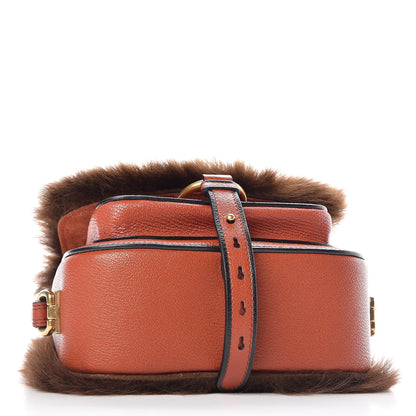 Miu Miu Madras Sheepskin Dahlia Bruciato Ruggine 4 of 9