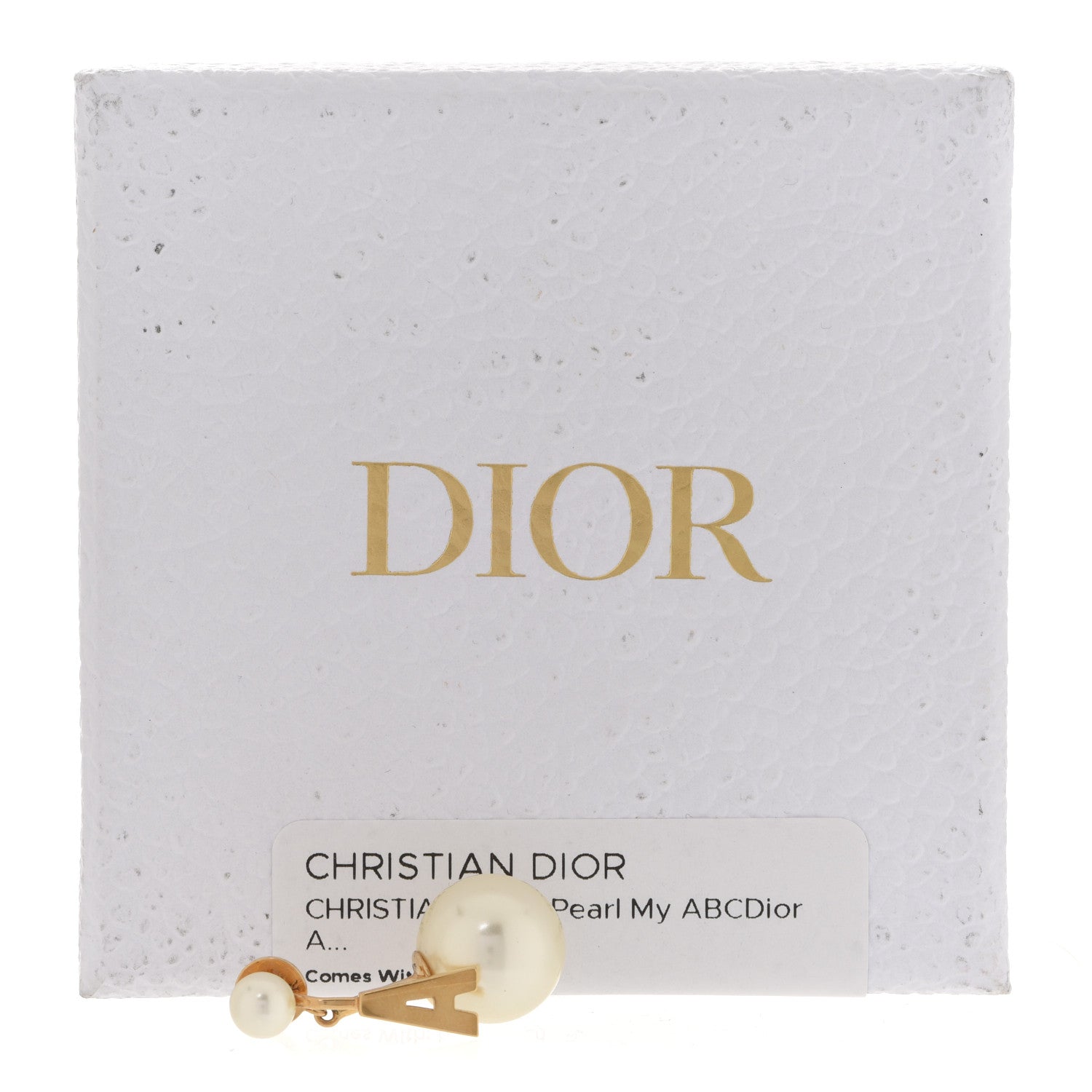 Christian Dior Pearl My ABCDior A Tribale Earring Gold 5 of 5