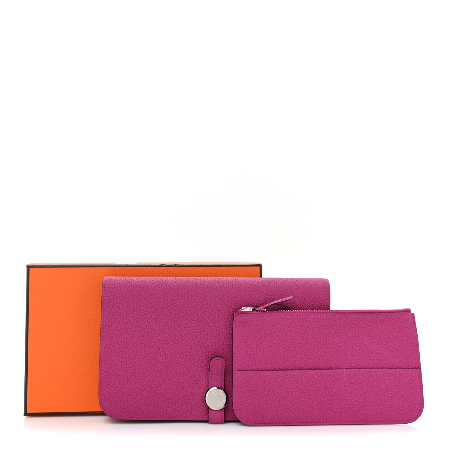 Hermes Togo Dogon Duo Wallet Rose Poupre 13 of 13