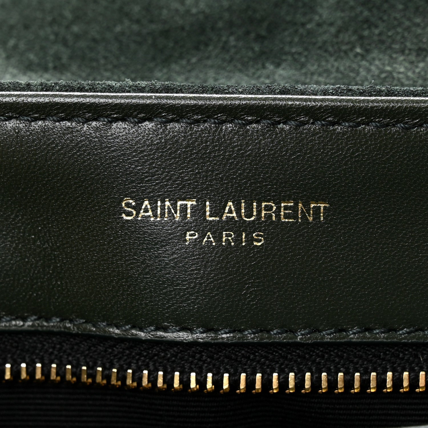 Saint Laurent Suede Y Quilted Monogram Toy Loulou Crossbody Bag Dark Forest Dark Forest 6 of 11