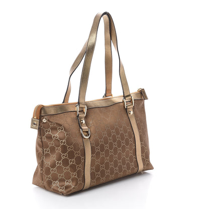 Gucci Monogram Medium Abbey Tote Metallic 2 of 8