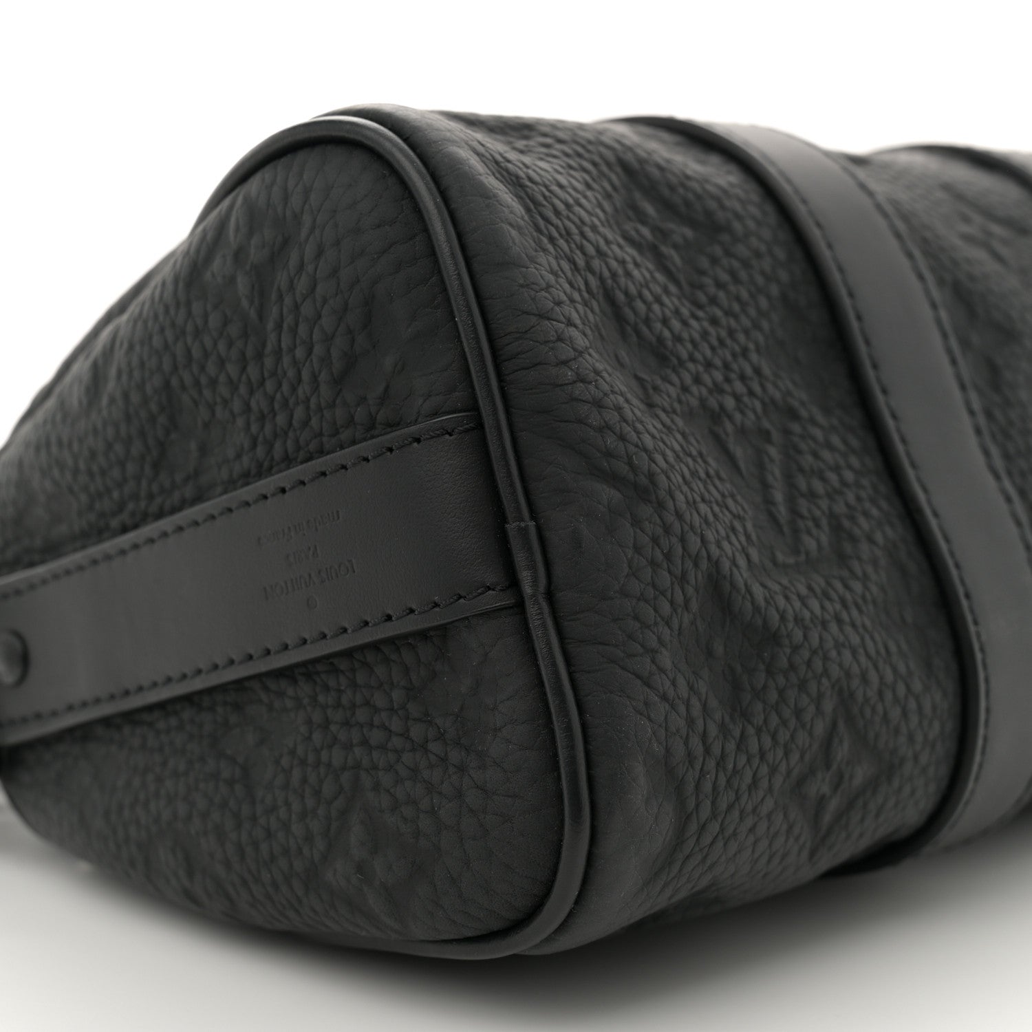 Louis Vuitton Monogram Taurillon Keepall Bandouliere 25 Black 8 of 9