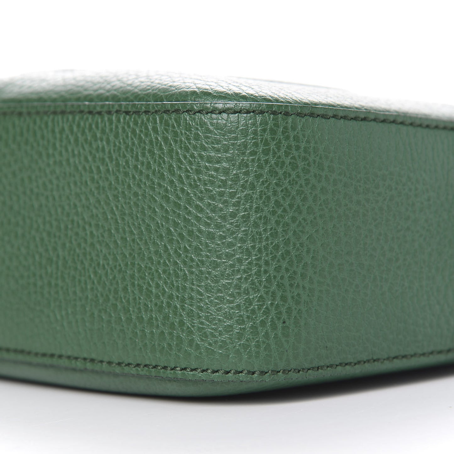 Pebbled Calfskin Small Soho Disco Bag Emerald Green