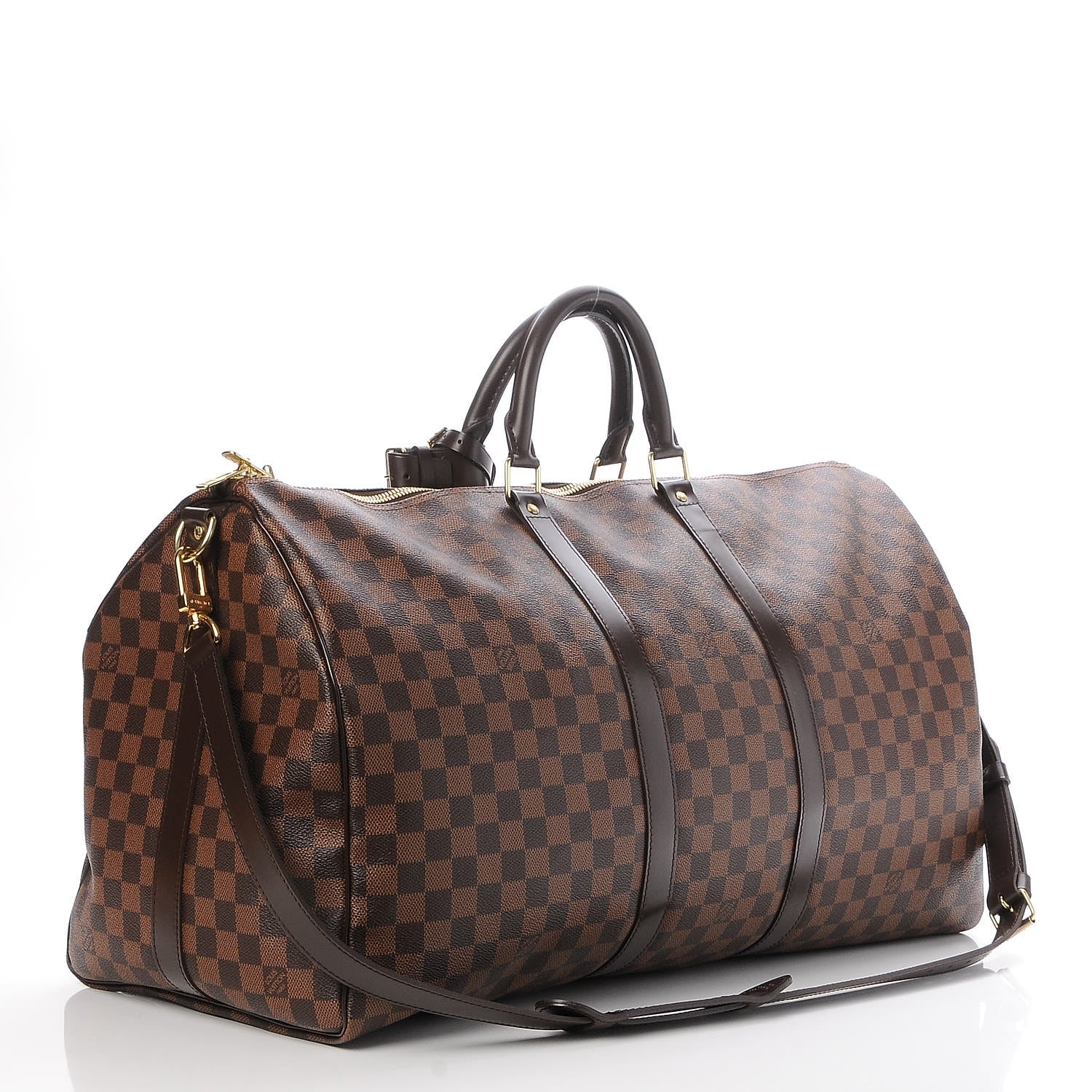 Louis Vuitton Damier Ebene Keepall Bandouliere 55 3 of 8