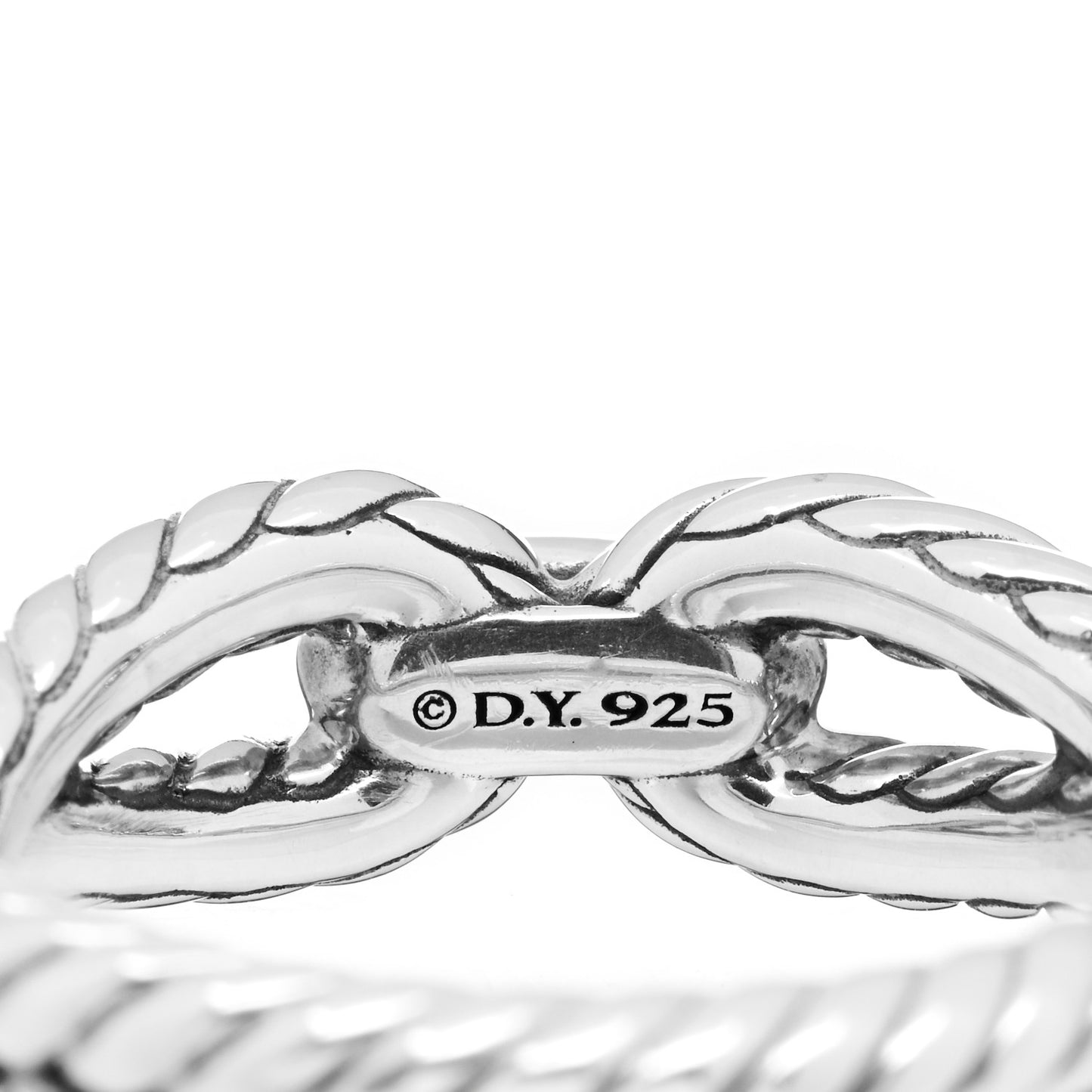 Sterling Silver Pave Diamond Cable 53 6.5