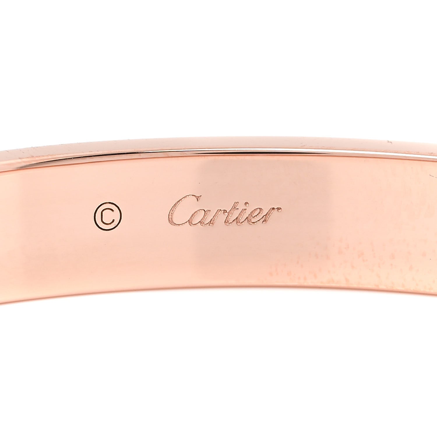 Cartier 18K Pink Gold 4 Diamond LOVE Bracelet 18 3 of 6