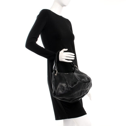 Bottega Veneta Nappa Intrecciato Aquilone Fortune Cookie Hobo Black 2 of 10