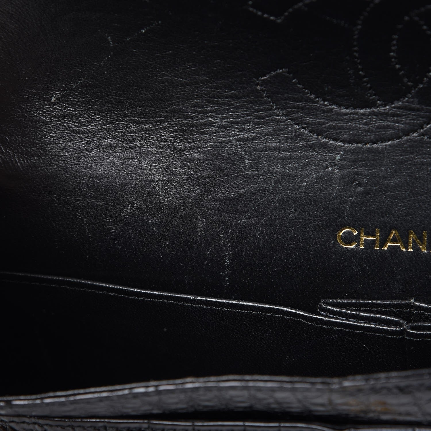 Chanel Crocodile Medium Double Flap Black 10 of 11