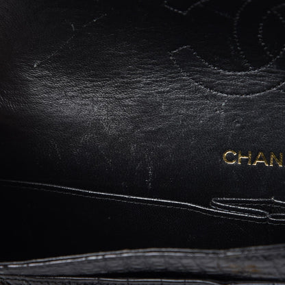 Chanel Crocodile Medium Double Flap Black 10 of 11