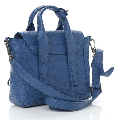 3.1 Phillip Lim Textured Calfskin Mini Pashli Satchel Cerulean 3 of 11