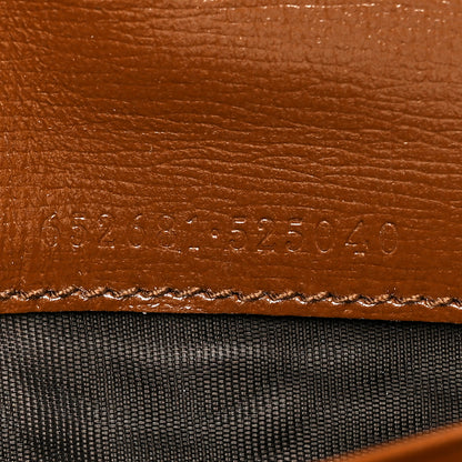 Gucci GG Supreme Monogram Azalea Calfskin Web Jackie 1961 Chain Wallet Beige Ebony Brown Sugar 11 of 13