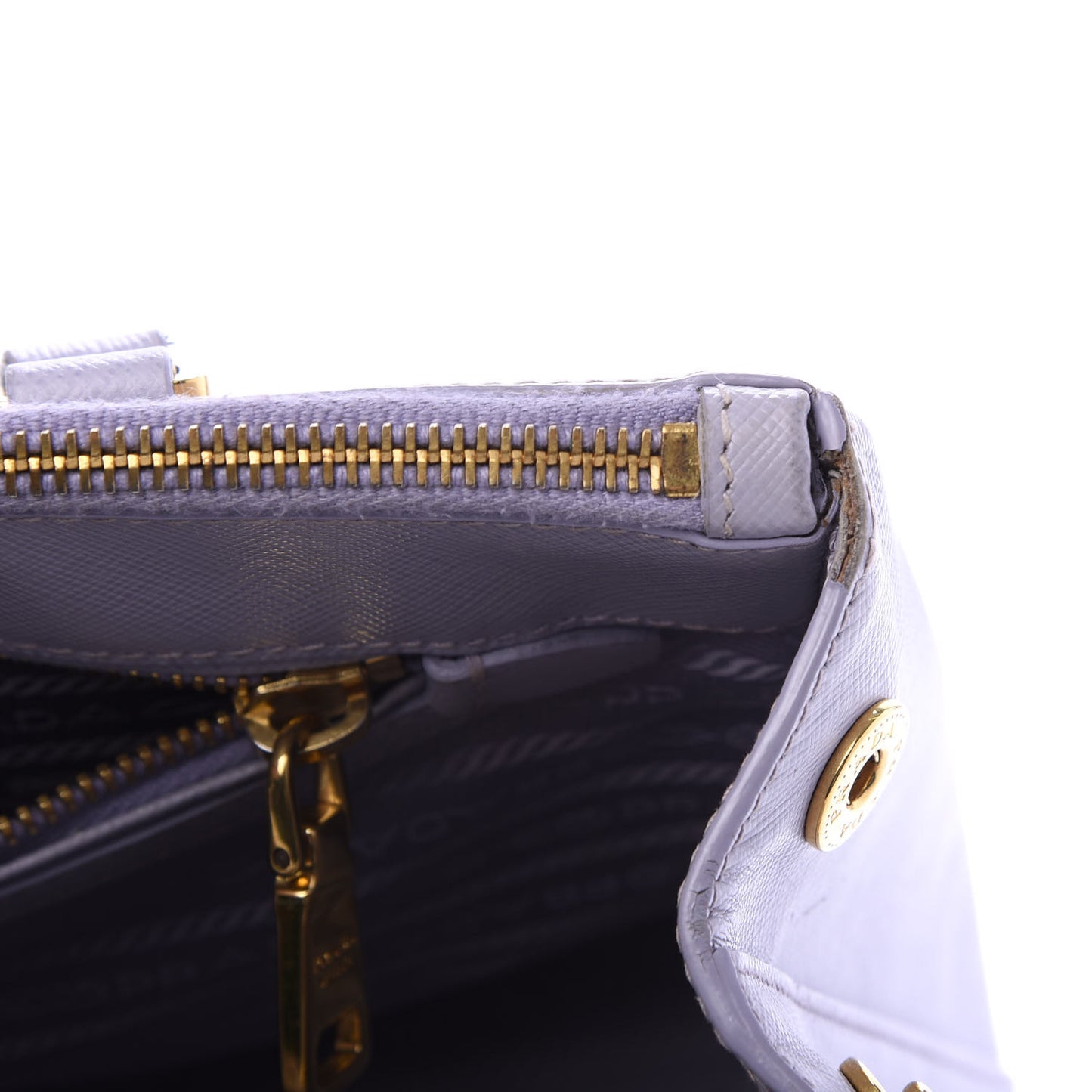 Saffiano Small Galleria Double Zip Tote Glicine