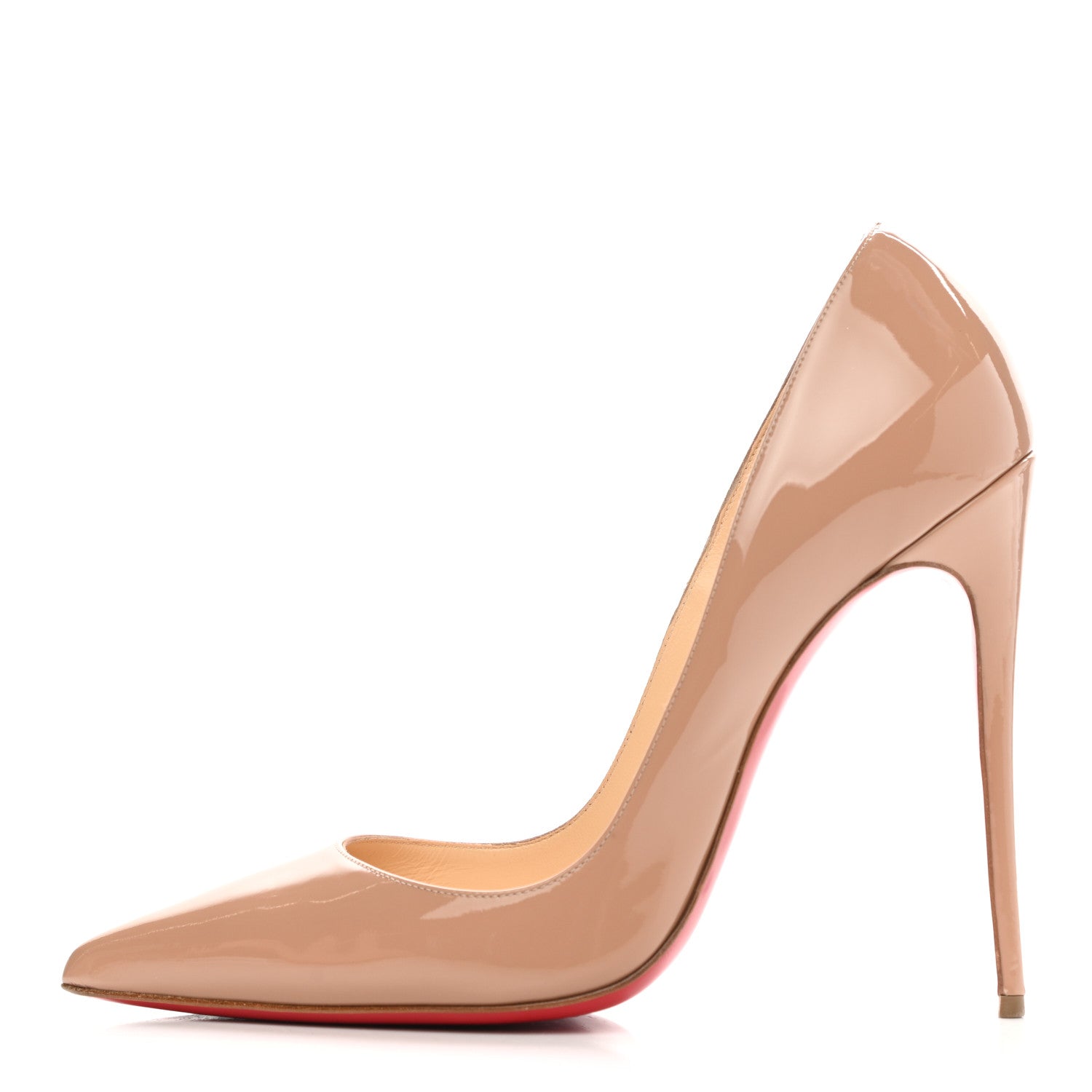 Christian Louboutin Patent So Kate 120 Pumps 40 Nude 1 of 10