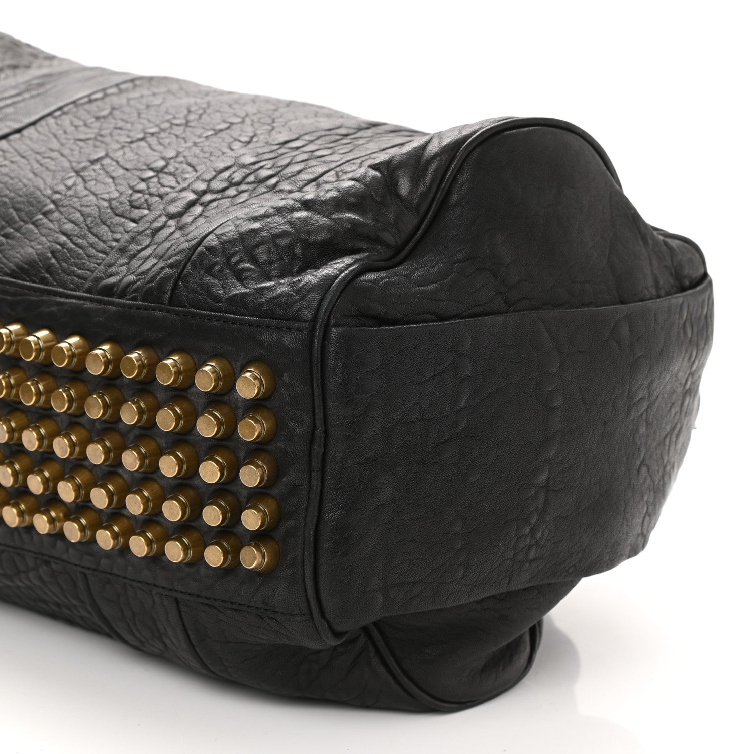 Alexander Wang Pebbled Lambskin Rocco Black Antique Brass Hardware 6 of 9
