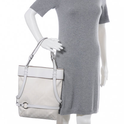 Gucci Monogram Calfskin Tote White 2 of 7