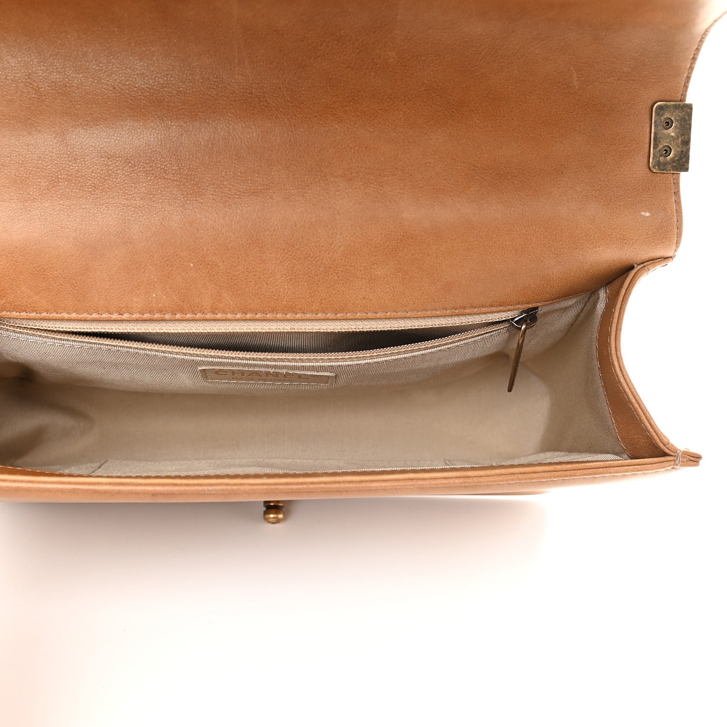 Chanel Calfskin New Medium Boy Flap Light Brown 5 of 13