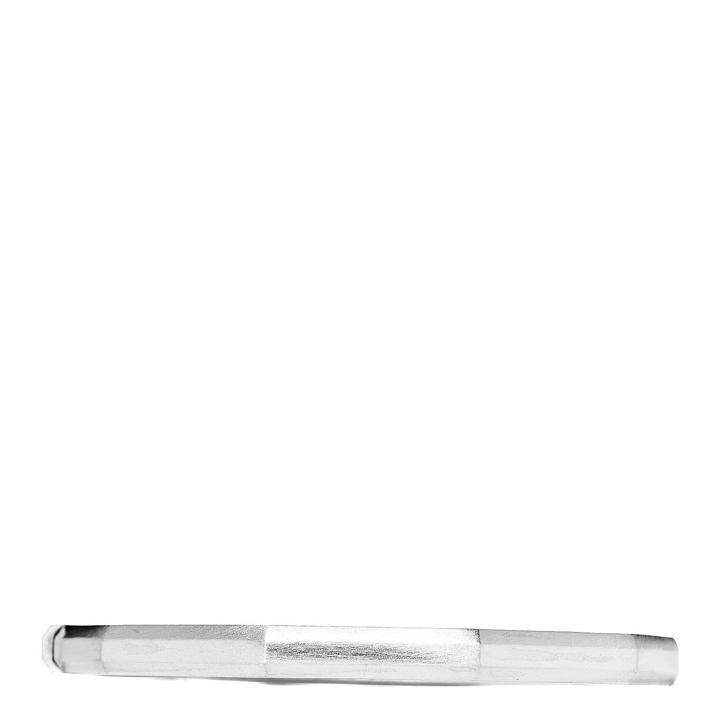 Sterling Silver Diamond Stax Faceted Bangle Bracelet