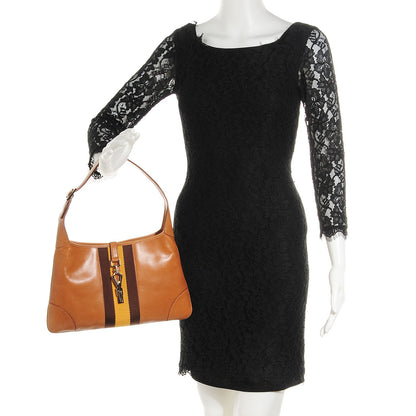 Gucci Leather Web Jackie O Hobo 2 of 14